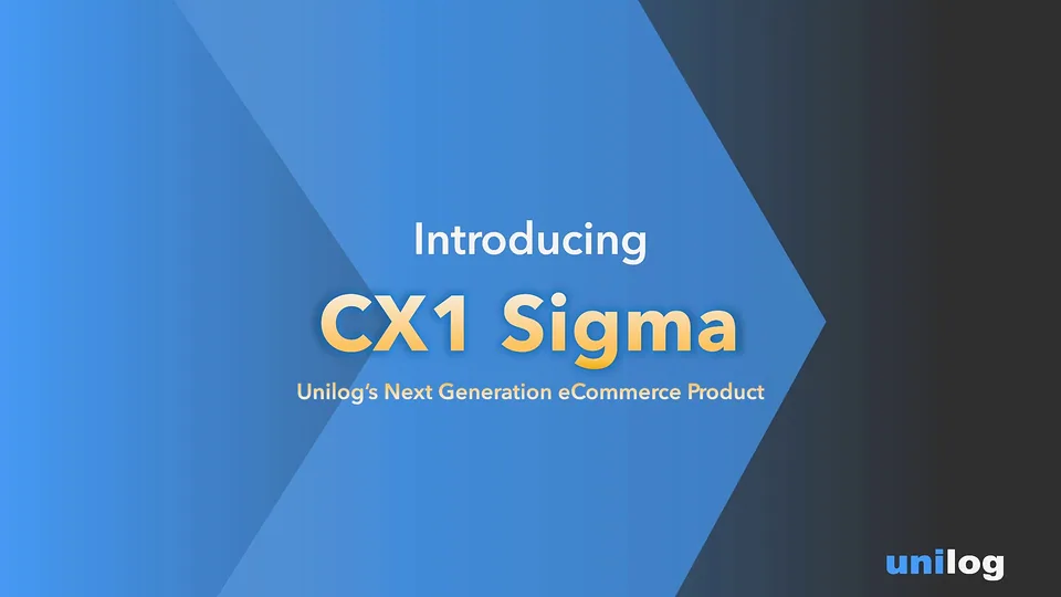 Unilog deck slide: Introducing CX1 Sigma in gold gradient type with a soft glow