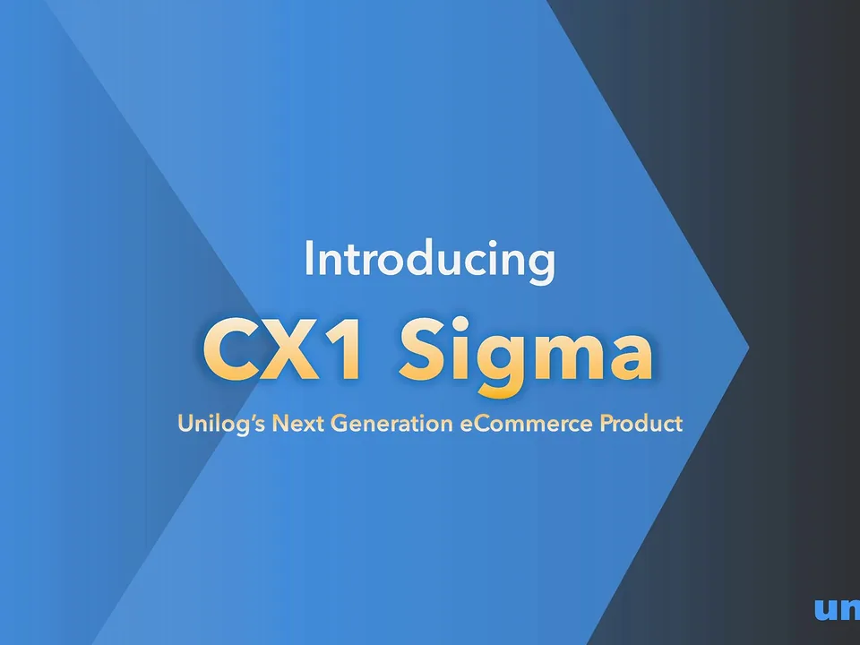 Unilog deck slide: Introducing CX1 Sigma in gold gradient type with a soft glow